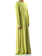 Apple green Manal button down Modal dress Kabayare