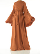 Be captivated in tassel modest maxi dress Kabayare