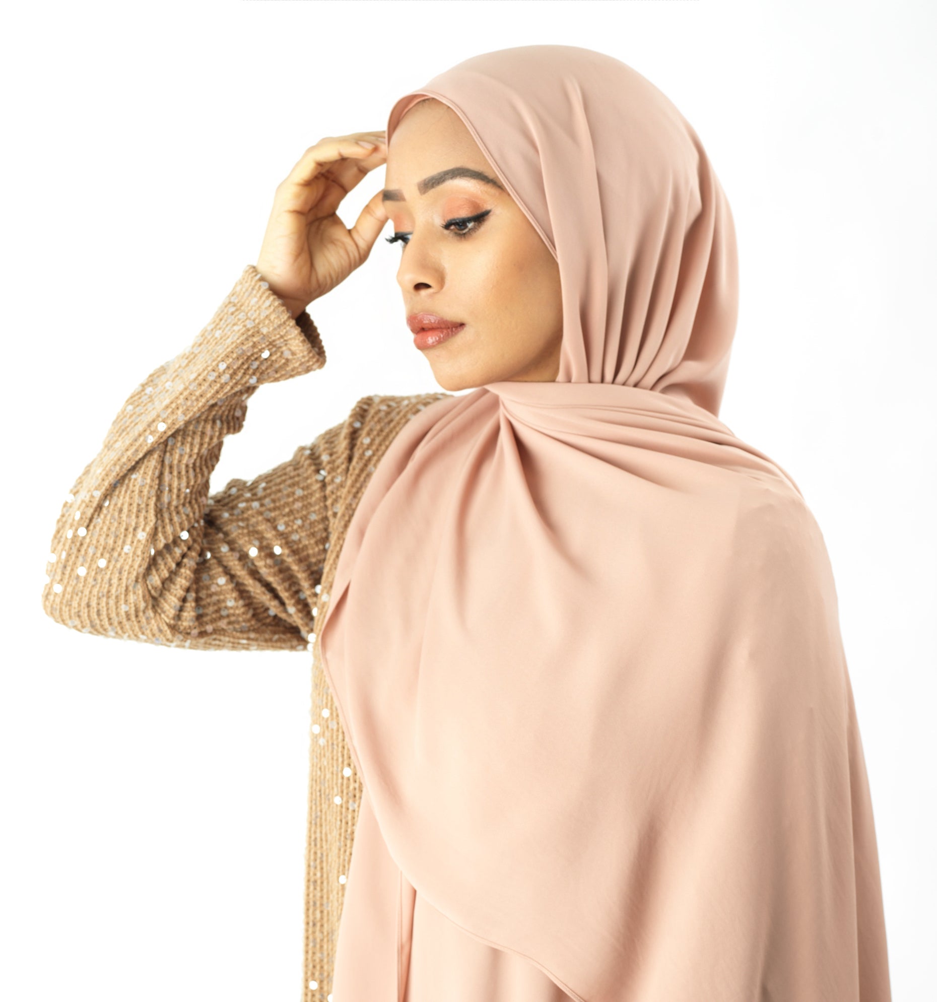 Blush  Korean Chiffon hijab Kabayare