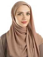 Blush Korean Nida hijab Kabayare