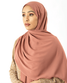 Blush Rose Korean Chiffon hijab Kabayare