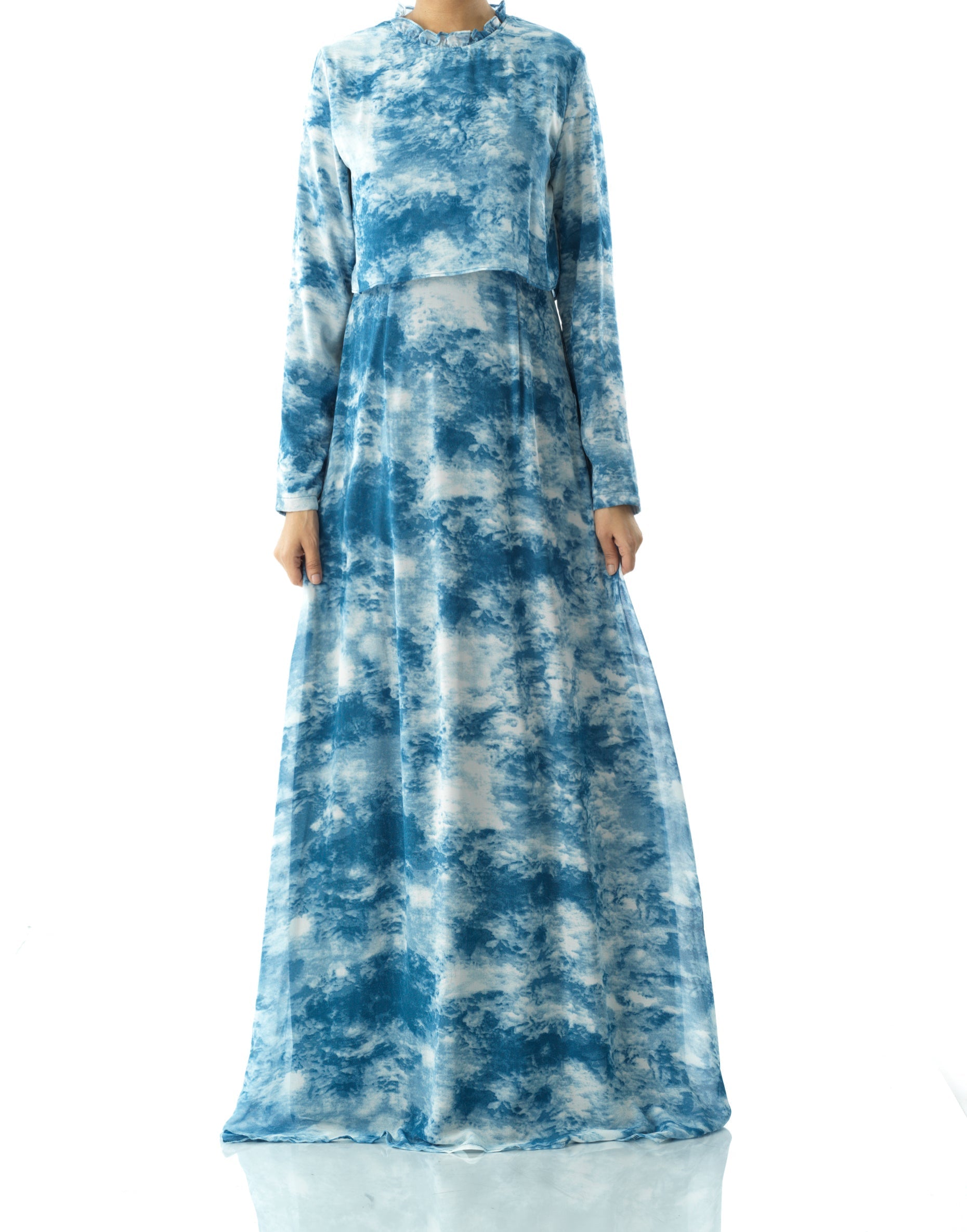 Cloud 9 chiffon print maxi dress Kabayare