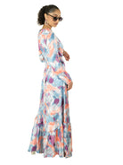 Colorful abstract art maxi dress Kabayare