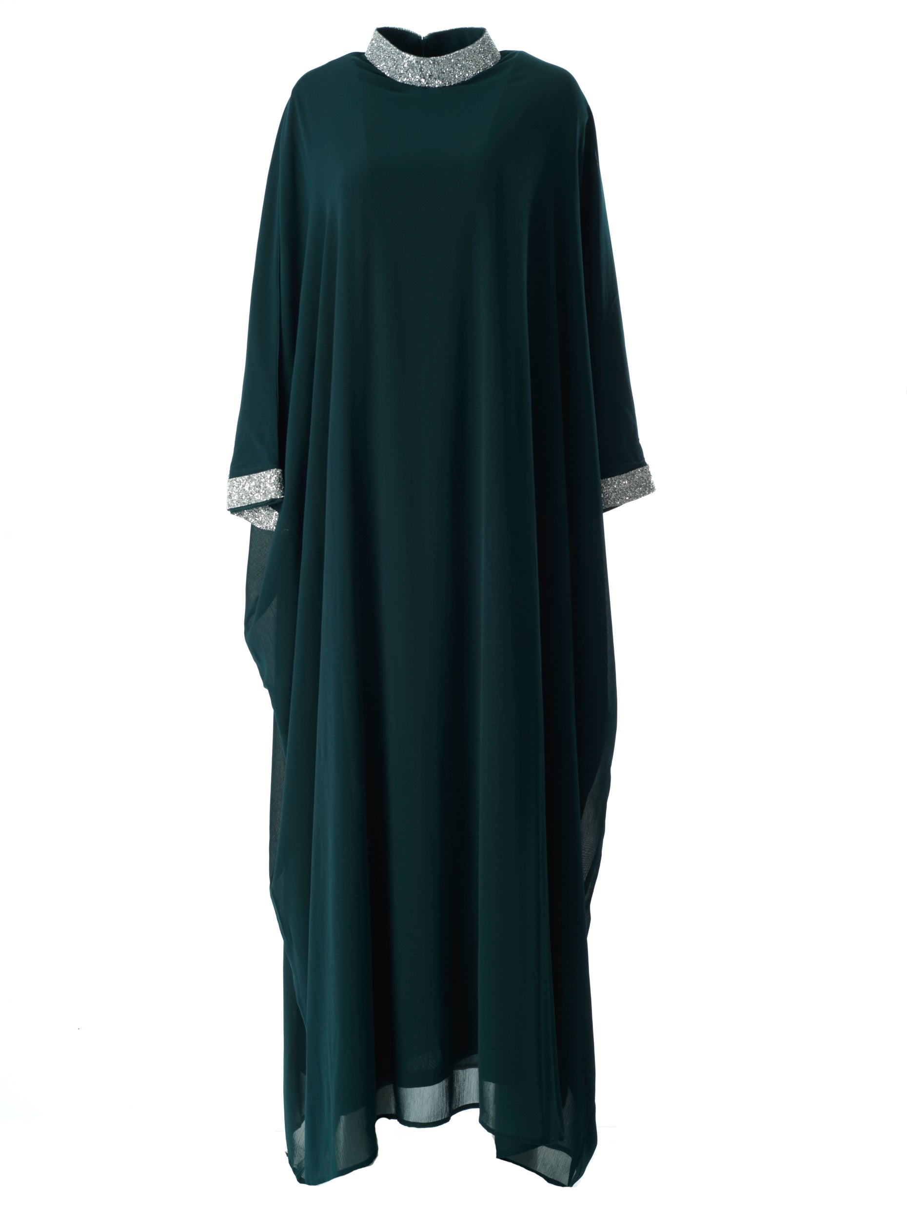 Deep Green luxurious kaftan dress Kabayare