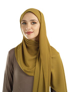 Deep Mustard Korean Nida hijab Kabayare