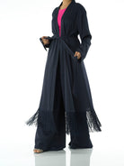 Deep Navy Fringe detail Matching set Kabayare