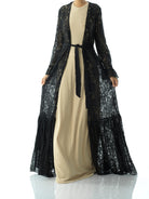 Dream lace maxi ruffle cardigan Kabayare