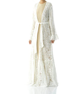 Dream lace maxi ruffle cardigan Kabayare