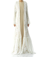 Dream lace maxi ruffle cardigan Kabayare