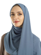 Dusty Blue Korean Nida hijab Kabayare