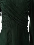 Hunter Green ma chérie ribbed maxi dress Kabayare