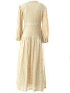Ivory Romantic and feminine  lace maxi dress Kabayare
