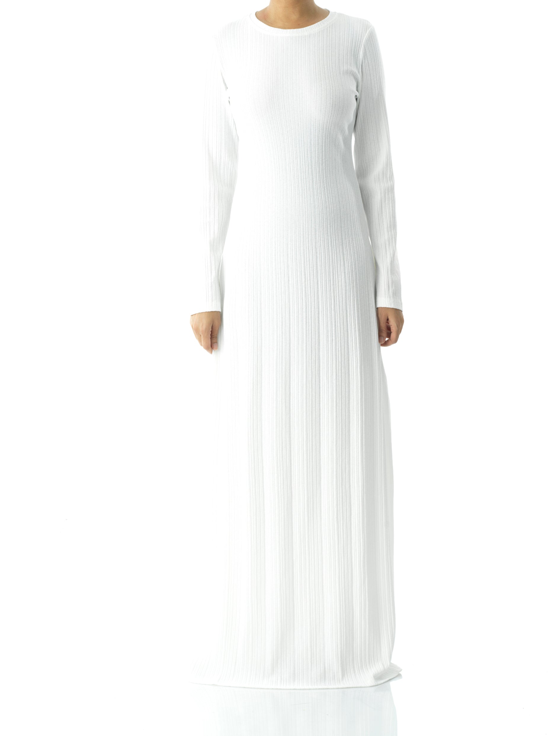 Julia Ribbed Round Neck maxi dress Kabayare