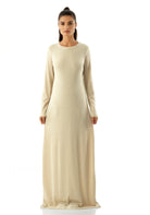 Julia Ribbed Round Neck maxi dress Kabayare