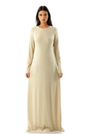 Julia Ribbed Round Neck maxi dress Kabayare