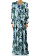 maryama floral print maxi dress Kabayare