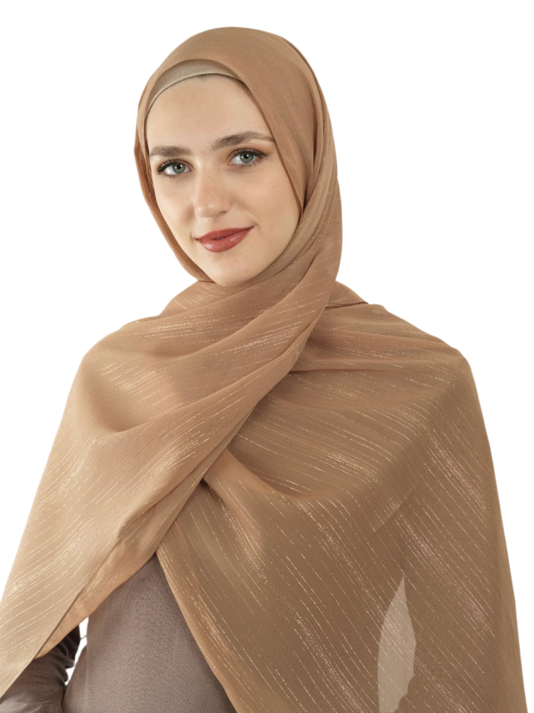 Melted Blush Lovely dana shimmer Chiffon hijab Kabayare