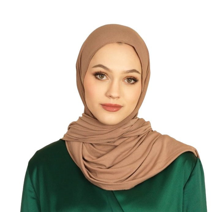 Mocha Premium jersey hijab Kabayare