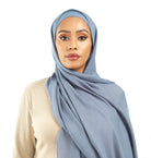 Modal hijab Dusty Blue Kabayare