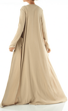 Modest dress Nude unparalleled elegance matching set Kabayare