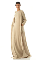 Modest dress Nude unparalleled elegance matching set Kabayare