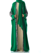 Moroccan print abaya set Kabayare