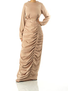 My love for satin maxi dress Kabayare