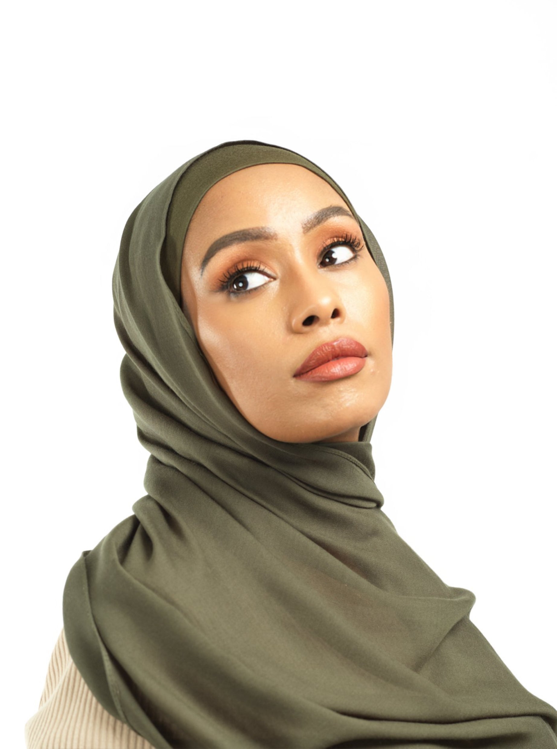 Olive Modal hijab Kabayare