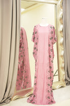 Pastel pink Marwa print bati dress Kabayare