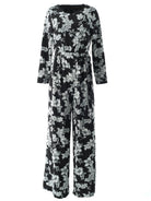 Regents Floral Modest long sleeve  jumpsuits Kabayare