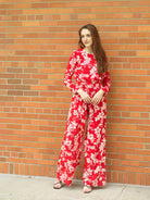 Regents Floral Modest long sleeve  jumpsuits Kabayare