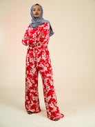 Regents Floral Modest long sleeve  jumpsuits Kabayare