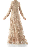 Rose Gold Princess sequin gown Kabayare