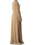 Sequin knit modest maxi dress Kabayare