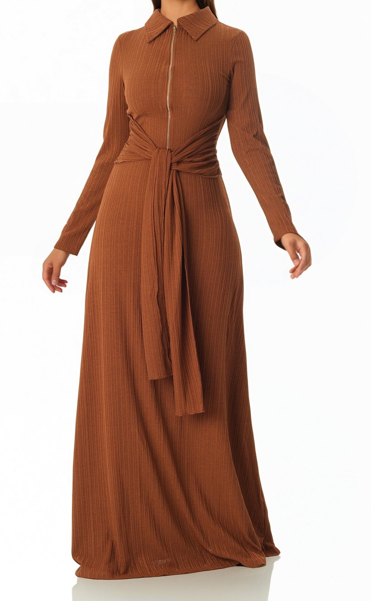 So chic Ribbed Bodycon maxi Dress Kabayare