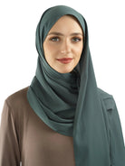 Stone blue Korean Nida hijab Kabayare