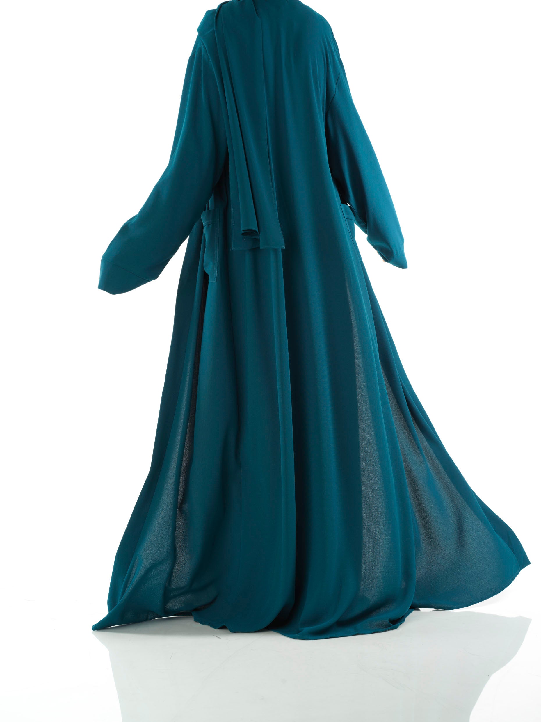 Teal Modern Sophisticated abaya set Kabayare