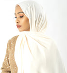 Vanilla Korean Chiffon hijab Kabayare