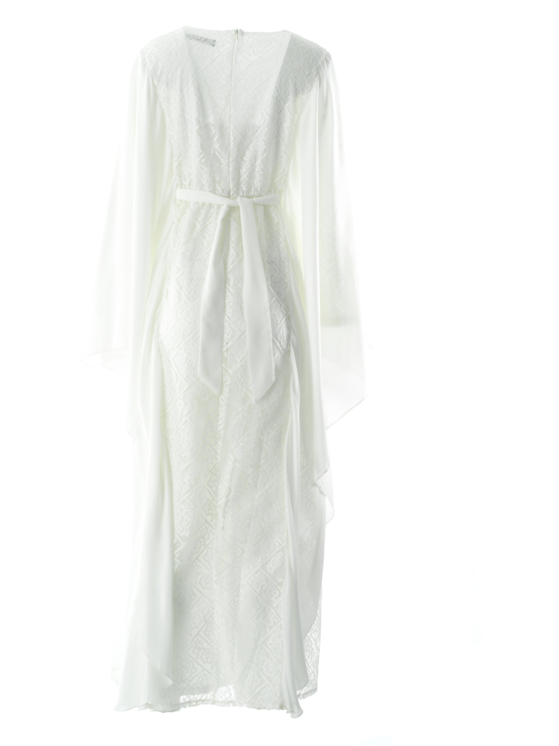 white  butterfly Chiffon abaya Kabayare