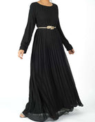 Black signature chiffon dress Kabayare