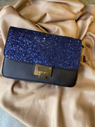 Blue Sparkly Sequins Shoulder bag Kabayare