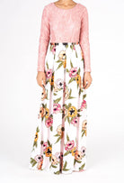 Blush Mixed love Maxi Dress Kabayare