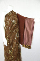 Brown Blossom Saree Dirac Kabayare