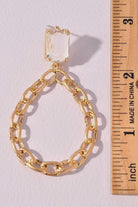 Golden chain earrings Kabayare