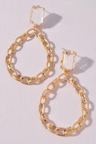 Golden chain earrings Kabayare