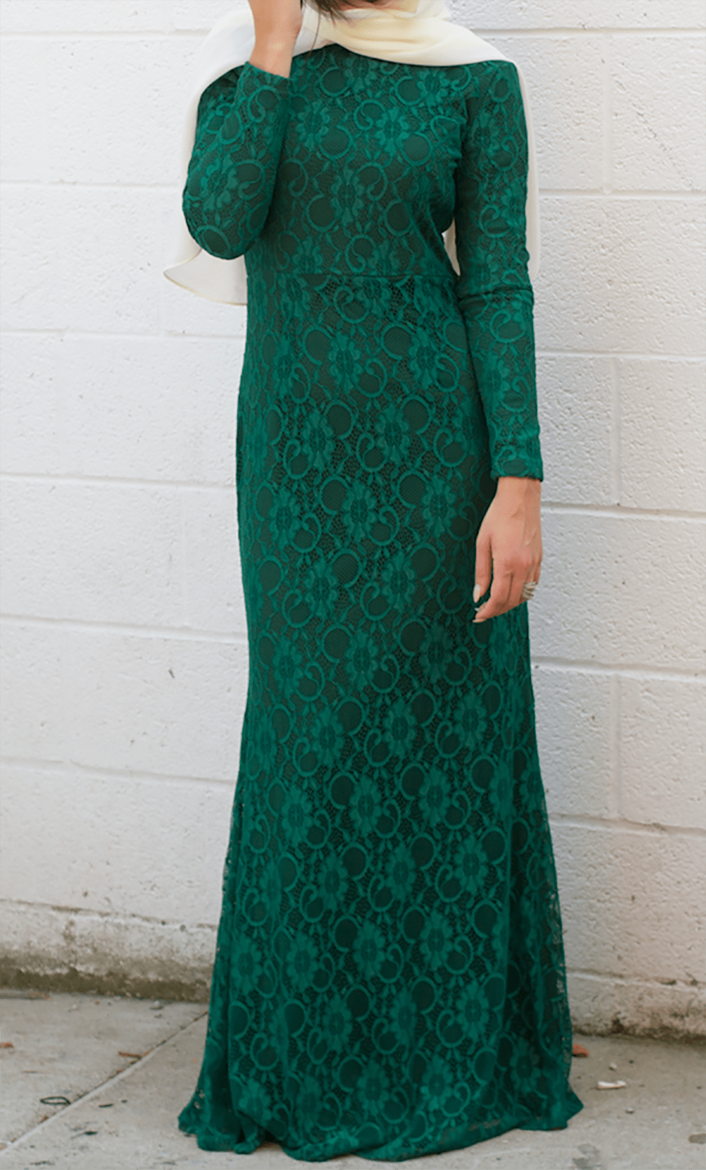 Hunter Elegance Lace Maxi Dress Kabayare