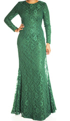 Hunter Elegance Lace Maxi Dress Kabayare