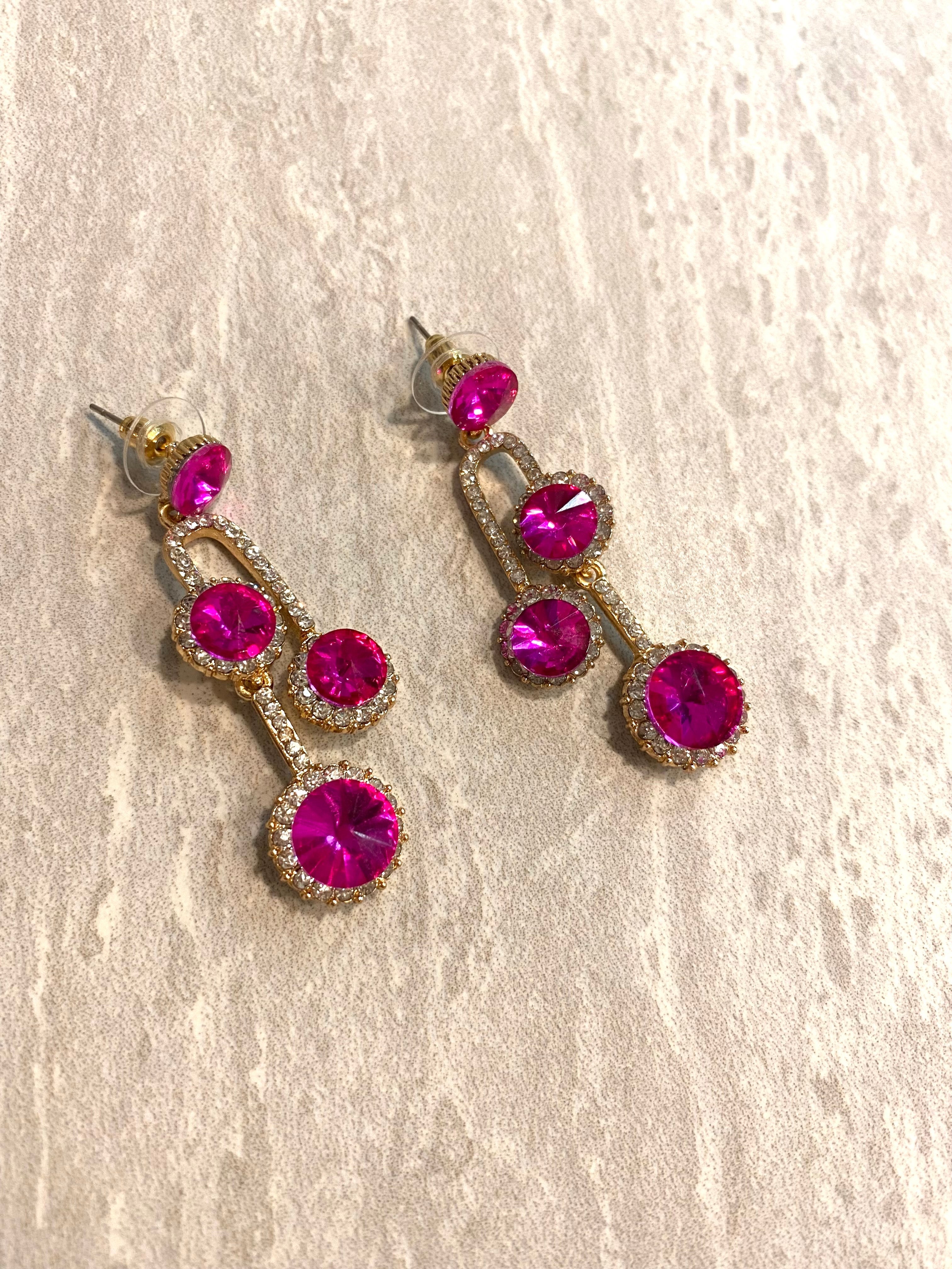 Julia pink earrings KF