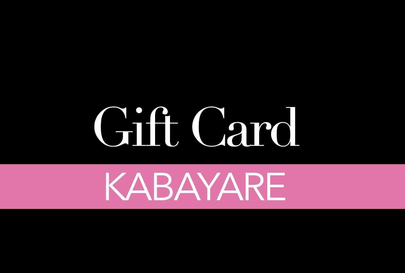 Kabayare Gift Card Kabayare