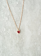 Mini heart Luxe Stones Pendant Necklaces Kabayare